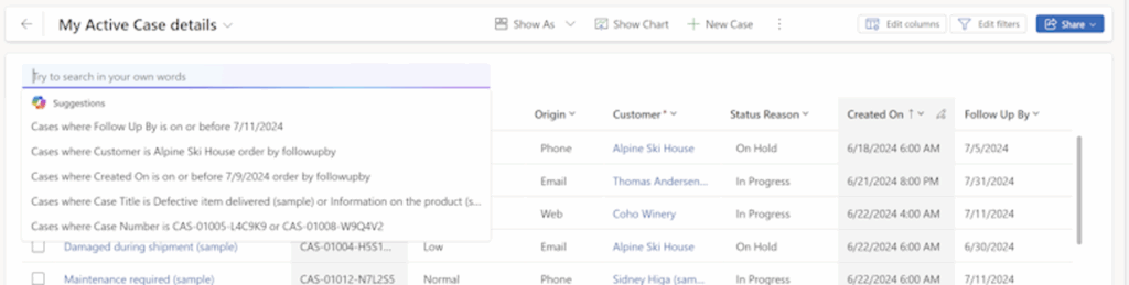 Wave 1 2025 Microsoft - Recherche intelligente dans le CRM avec Copilot