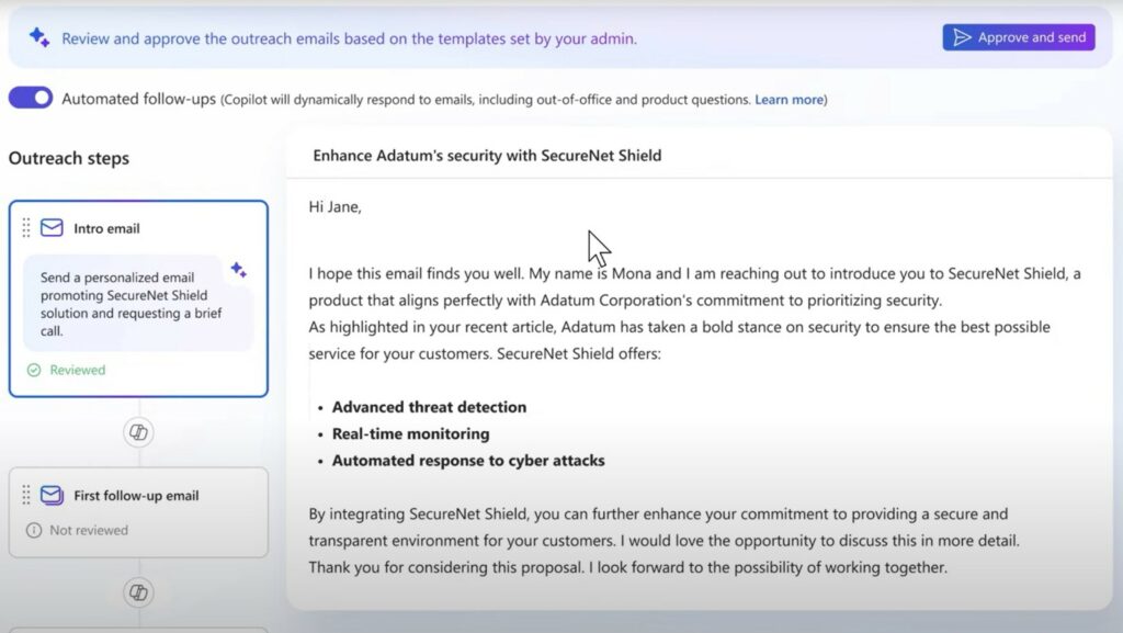 Wave 1 2025 Microsoft - Résumés intelligents et relances personnalisées